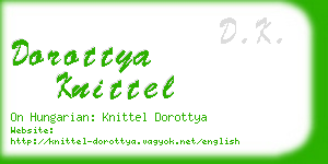 dorottya knittel business card